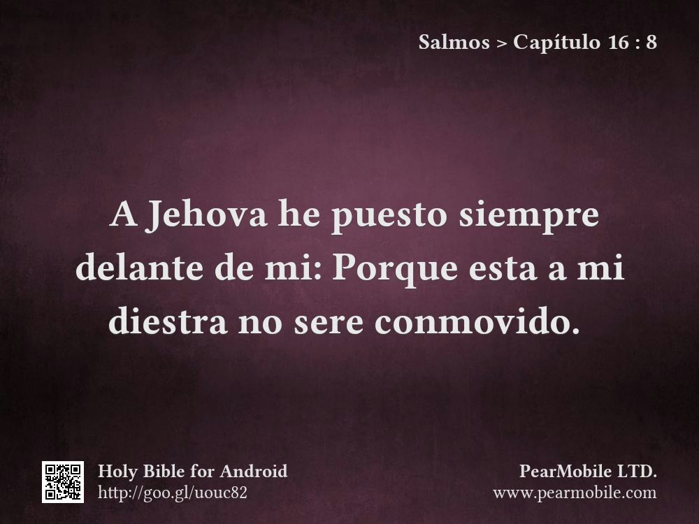 Salmos, Capítulo 16:8